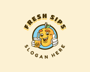 Mango Smoothie Beverage logo design