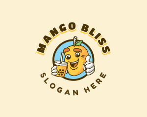 Mango Smoothie Beverage logo design