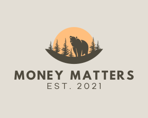 Forest Conservation Bear Park  logo design