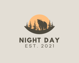 Forest Conservation Bear Park  logo design