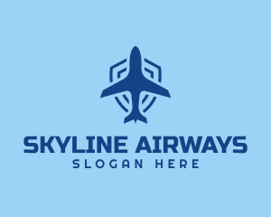 Plane Airline Shield logo