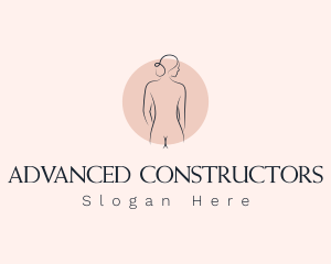 Nude Woman Spa logo design