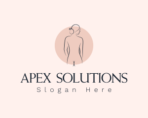 Nude Woman Spa logo design