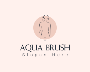 Nude Woman Spa logo design