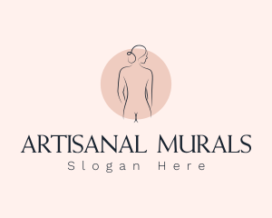 Nude Woman Spa logo design