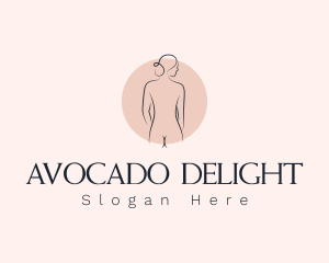 Nude Woman Spa logo design