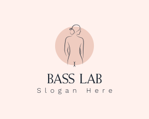 Nude Woman Spa logo design