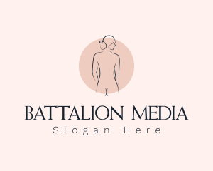 Nude Woman Spa logo design