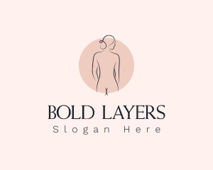 Nude Woman Spa logo design