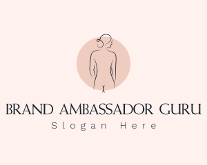 Nude Woman Spa logo design