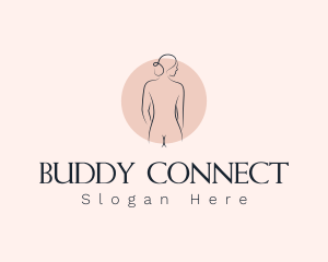 Nude Woman Spa logo design