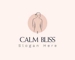 Nude Woman Spa logo design