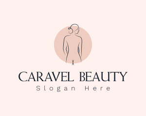 Nude Woman Spa logo design