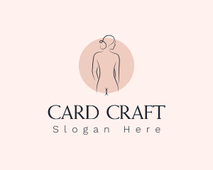 Nude Woman Spa logo design