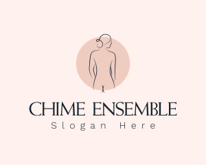 Nude Woman Spa logo design