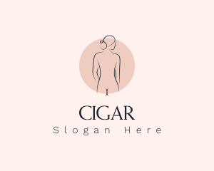 Nude Woman Spa logo design