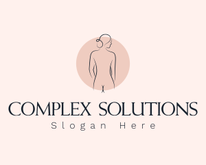 Nude Woman Spa logo design