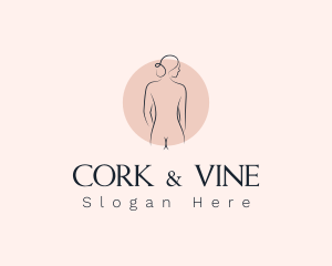 Nude Woman Spa logo design