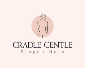 Nude Woman Spa logo design