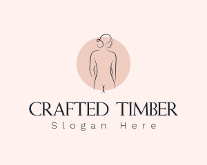 Nude Woman Spa logo design