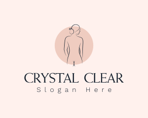 Nude Woman Spa logo design