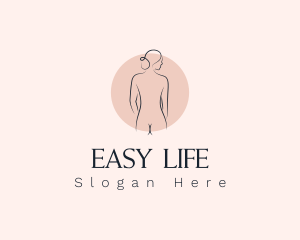 Nude Woman Spa logo design