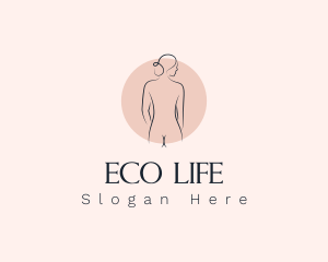 Nude Woman Spa logo design