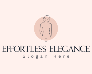 Nude Woman Spa logo design