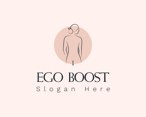 Nude Woman Spa logo design