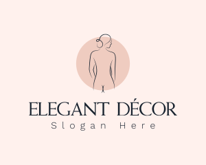 Nude Woman Spa logo design