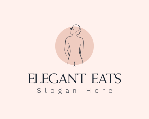 Nude Woman Spa logo design