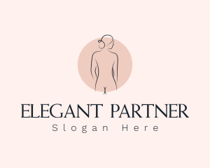 Nude Woman Spa logo design