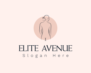 Nude Woman Spa logo design