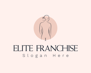 Nude Woman Spa logo design