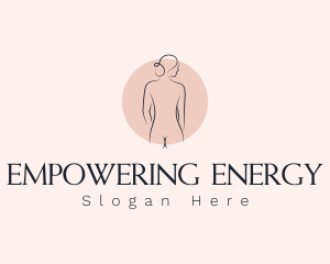 Nude Woman Spa logo design