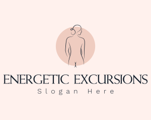 Nude Woman Spa logo design