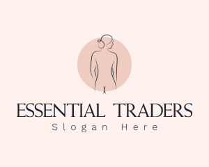 Nude Woman Spa logo design