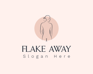 Nude Woman Spa logo design