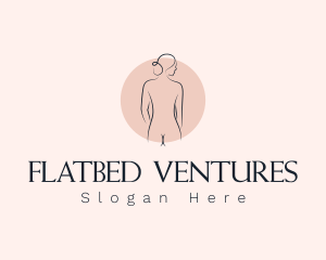 Nude Woman Spa logo design