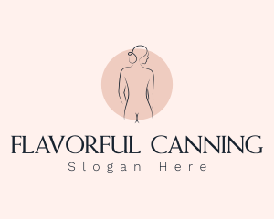 Nude Woman Spa logo design