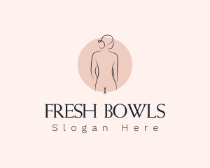 Nude Woman Spa logo design