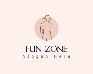 Nude Woman Spa logo design