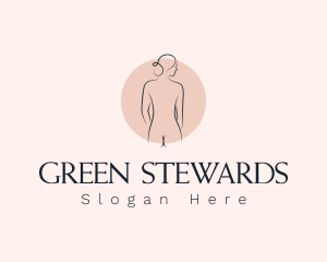 Nude Woman Spa logo design