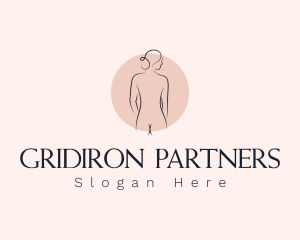 Nude Woman Spa logo design