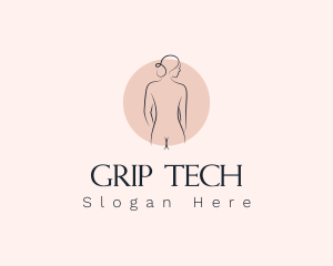 Nude Woman Spa logo design