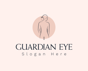 Nude Woman Spa logo design