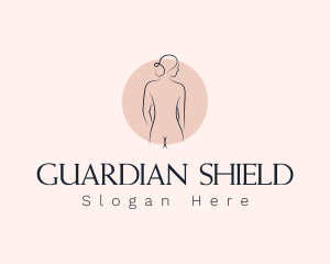 Nude Woman Spa logo design