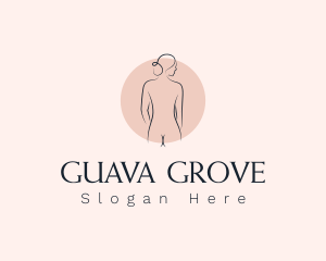 Nude Woman Spa logo design