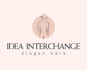 Nude Woman Spa logo design