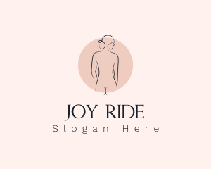 Nude Woman Spa logo design